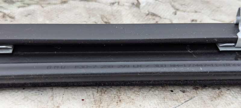 BMW 3 SERIES F30 11-19 FRONT LEFT N/S INSIDE DOOR WINDOW CHANNEL SEALING STRIP