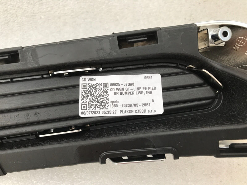 KIA PROCEED 2021 GT-LINE WAGON REAR BUMPER TRIM MOULDING PANEL 86625-J7GA0
