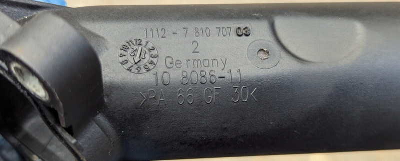 BMW 3 SERIES F30 11-19 COOLING SYSTEM FLANGE PIPE CONNECTOR 7810707 GENUINE