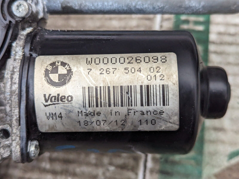 BMW 3 SERIES F30 2011-2019 FRONT WIPER MOTOR AND LINKAGE 7267504 GENUINE