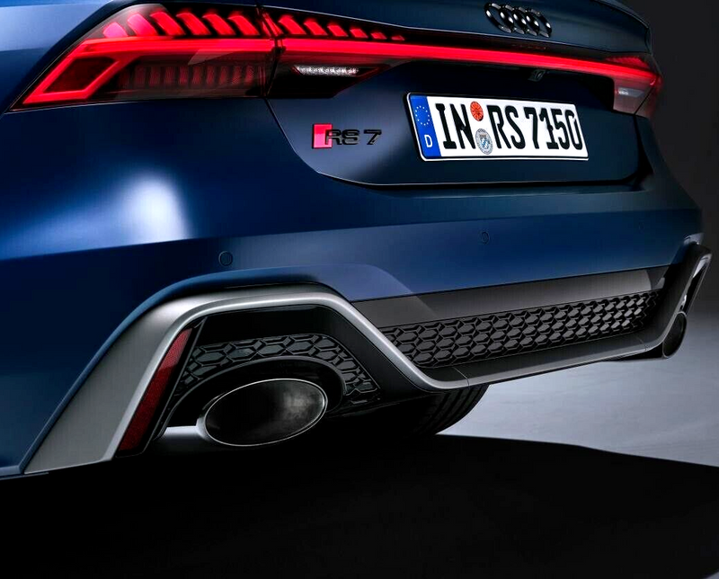 AUDI RS7 2019- REAR BUMPER COMPLETE MIDDLE TRIM GRILL DIFFUSER TRIMS MOULDING
