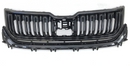 SKODA KODIAQ 2016-2020 FRONT BUMPER RADIATOR GRILL GRILLE in BLACK GLOSS