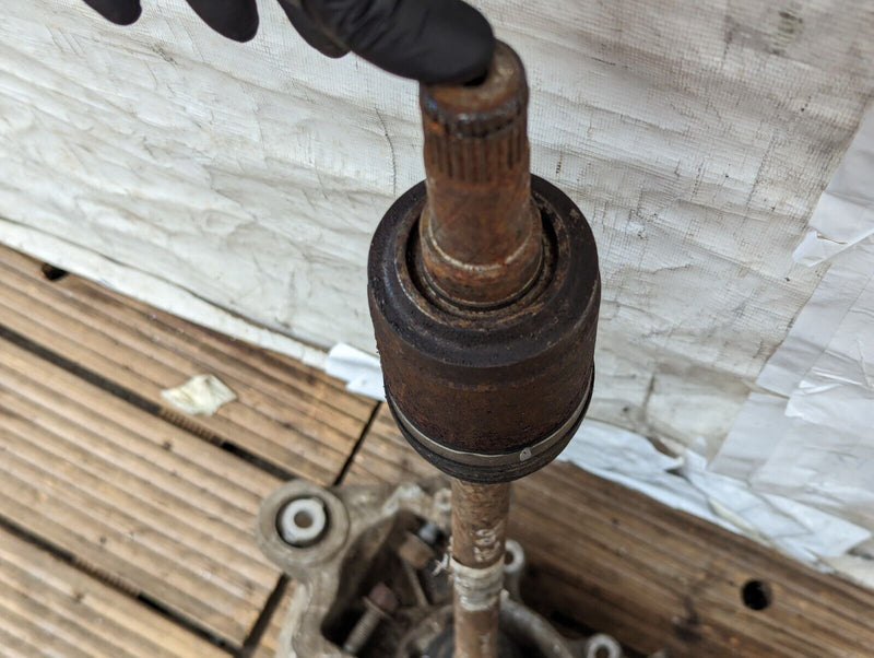 RANGE ROVER EVOQUE L538 11-15 REAR LEFT N/S DRIVESHAFT & KNUCKLE BRAKE DISC