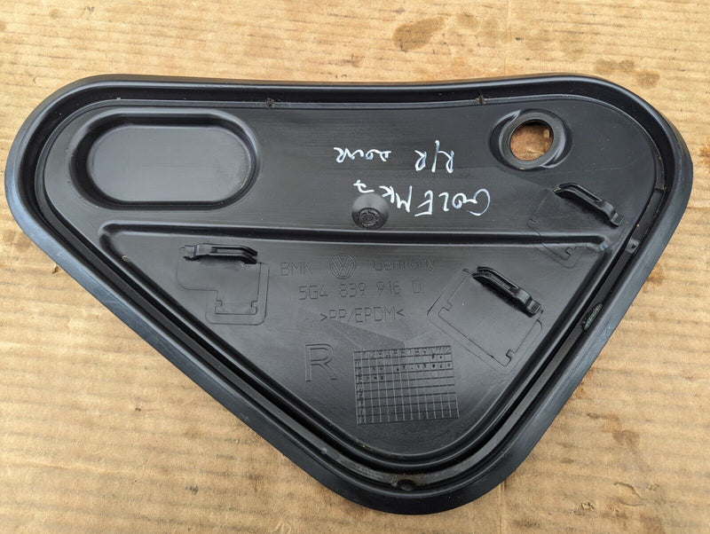 VW GOLF MK7 2012-2020 REAR RIGHT O/S DOOR COVER TRIM PLATE 5G4839916 GENUINE