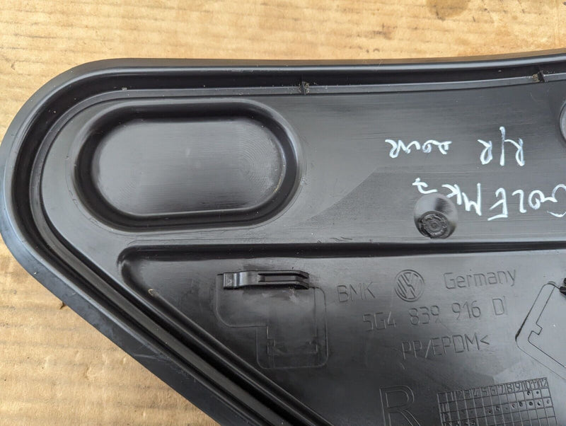 VW GOLF MK7 2012-2020 REAR RIGHT O/S DOOR COVER TRIM PLATE 5G4839916 GENUINE