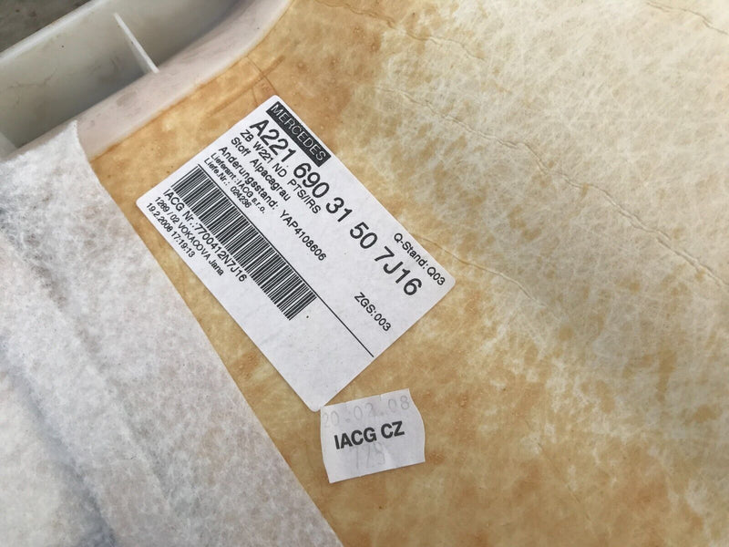 MERCEDES-BENZ S-CLASS S320 W221 2006-13 INTERIOR ROOF HEADLINER A2216903150