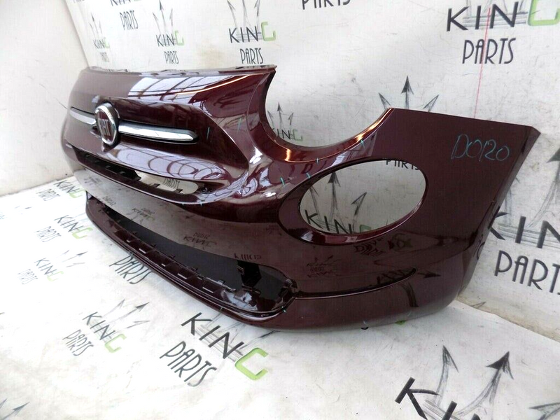 FIAT 500 LOUNGE FACELIFT 15-23 FRONT BUMPER GENUINE & BADGE LOGO 735619491 D0120