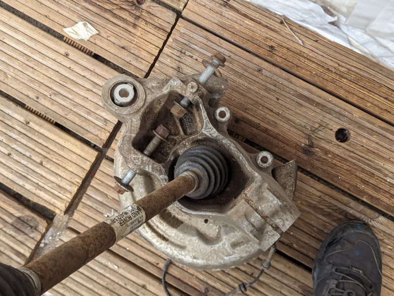 RANGE ROVER EVOQUE L538 11-15 REAR LEFT N/S DRIVESHAFT & KNUCKLE BRAKE DISC