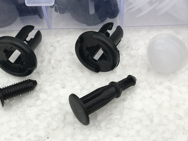 100PCS CAR BUMPER CLAMP CLIPS PLASTIC FASTENER PUSH SET KIT MIXED, TRIM FENDER