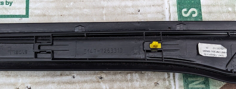 BMW 3 SERIES F30 2011-2019 REAR LEFT N/S DOOR SILL ENTRY TRIM COVER 51477263313