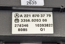 MERCEDES S-CLASS W221 06-13 INSTRUMENT PANEL CONTROL SWITCH UNIT A2218703779