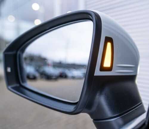 VW TIGUAN MK2 5N 16-22 LEFT DOOR WING MIRROR TRIM COVER TO ** BLIND SPOT SYSTEM