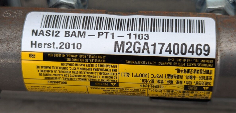 MERCEDES C-CLASS W204 07-11 FRONT DRIVER SIDE DASHBOARD KNEE AIRBAGG A2048602002