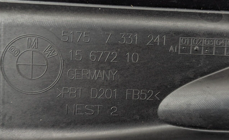 BMW 3 SERIES F30 2011-2019 LEFT N/S ENGINE PARTITION WALL PANEL 7331241 GENUINE