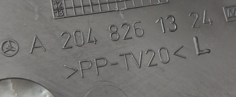 MERCEDES C-CLASS W204 07-11 LEFT N/S HEADLIGHT UPPER COVER TRIM A2048261324