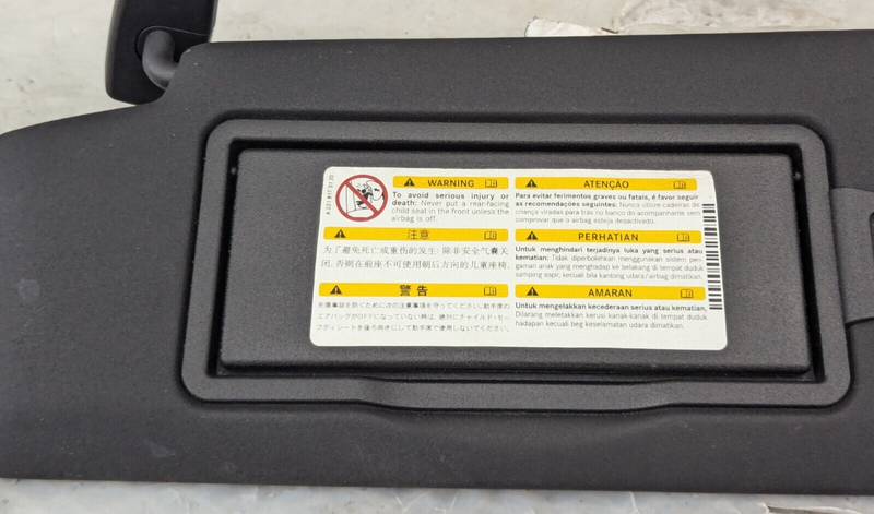 MERCEDES-BENZ C-CLASS W204 07-11 LEFT PASSENGER SIDE N/S SUN VISOR A2218173120