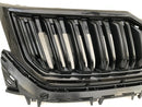 SKODA KODIAQ 2016-2020 FRONT BUMPER RADIATOR GRILL GRILLE in BLACK GLOSS