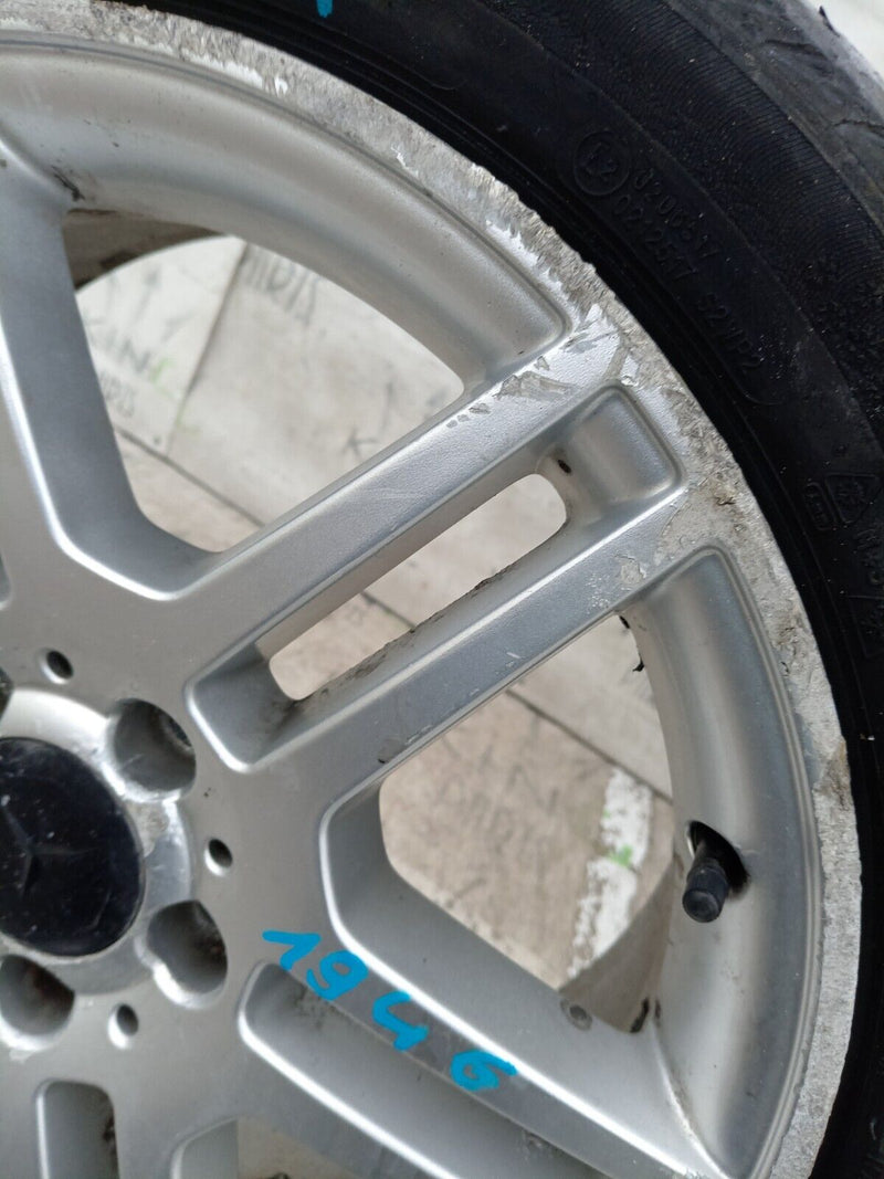 MERCEDES W204 AMG FRONT ALLOY WHEEL RIM 17" 7.5Jx17H2 ET47 & TYRE 225x45