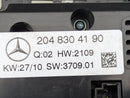 MERCEDES-BENZ C-CLASS W204 07-11 HEATER CLIMATE CONTROL SWITCH PANEL A2048304190