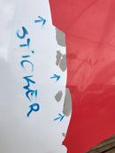 FORD COURIER MK1 2014-22 GENUINE BONNET HOOD PANEL in WHITE /RED ADGHESVE