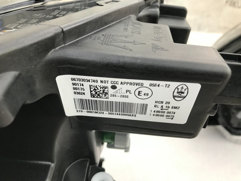 MASERATI GRECALE M182 *NEW COMPLETE PAIR FRONT HEADLIGHT LEFT & RIGHT SIDE, ECU