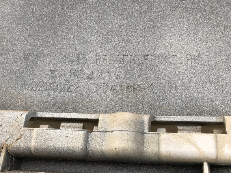 MITSUBISHI ASX PRE-FACELIFT 2010-12 FRONT FENDER WING PANEL RIGHT SIDE