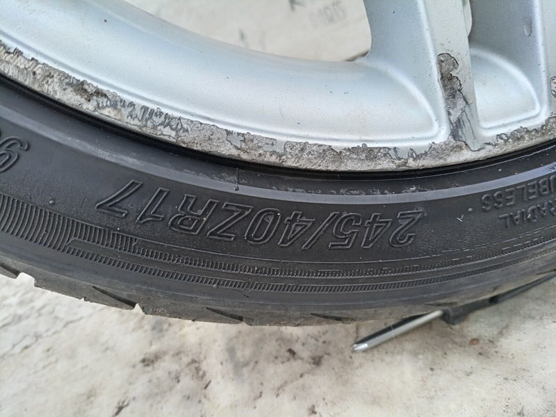 MERCEDES W204 AMG ALLOY WHEEL RIM 17" 8.5Jx17H2 ET58 & TYRE 245x40 R17