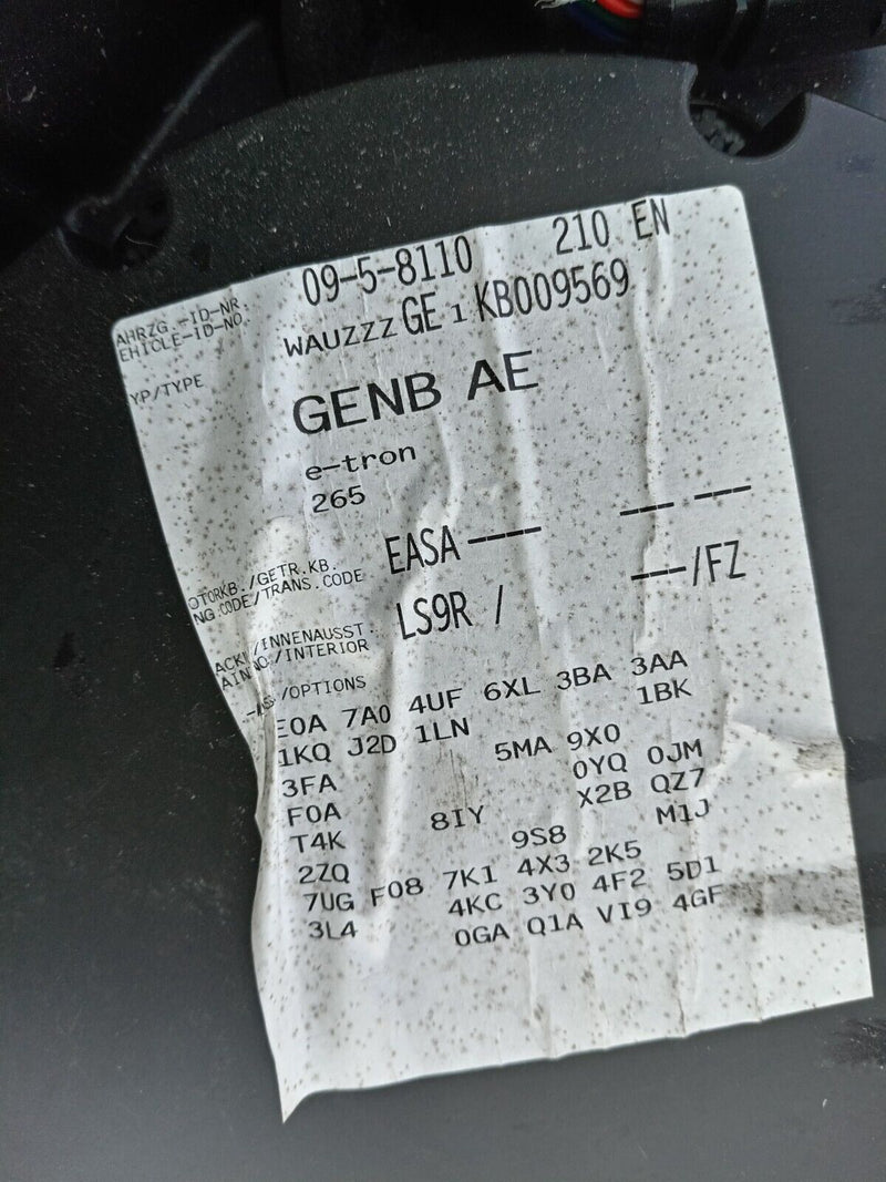 AUDI E-TRON 2018-ON SUBWOOFER SPEAKER 4KE035621A GENUINE