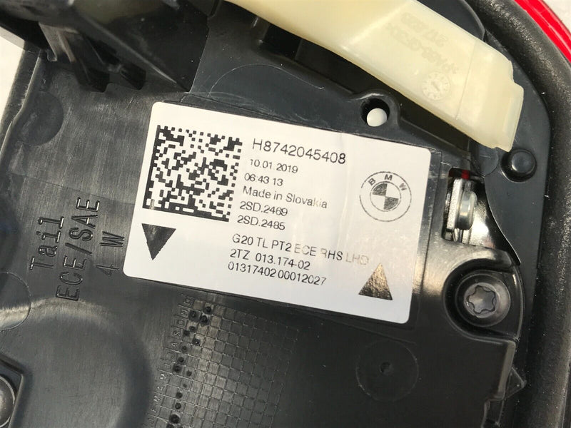 BMW 3 G28 LONG LWB 2018-ON REAR BOOT LID TAILGATE RIGHT SIDE TAIL LIGHT LED LAMP