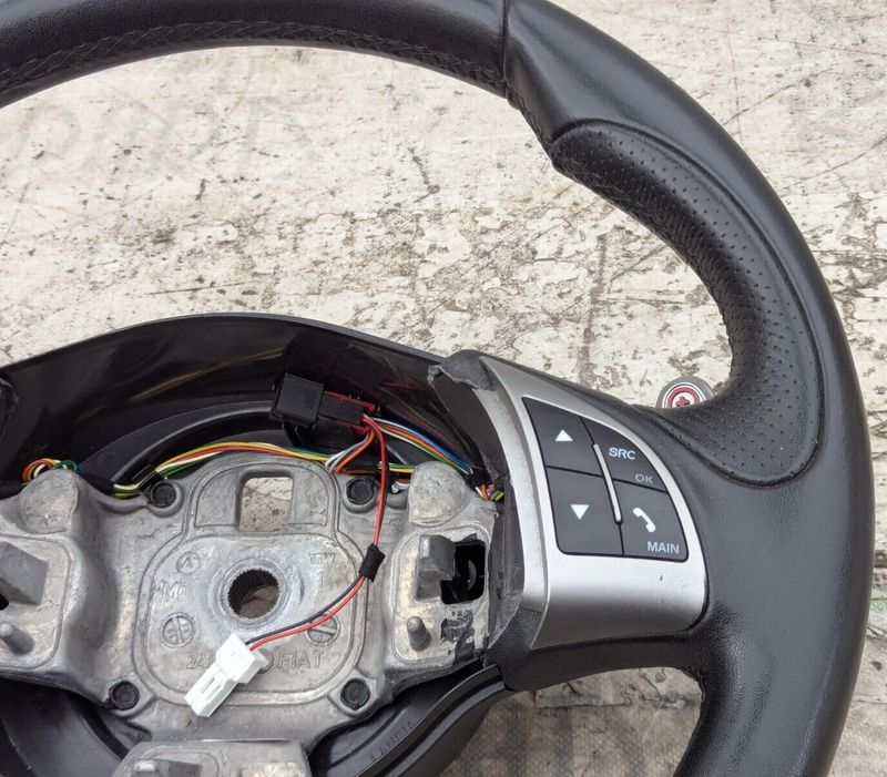 FIAT ABARTH 500 08-15 MULTIFUNCTION STEERING WHEEL W/PADDLES 34101163A GENUINE