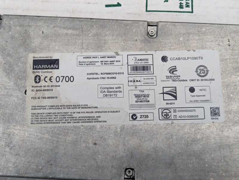 BMW 3 SERIES F30 2011-2019 COMBOX BLUETOOTH CONTROL MODULE UNIT 9257150 GENUINE