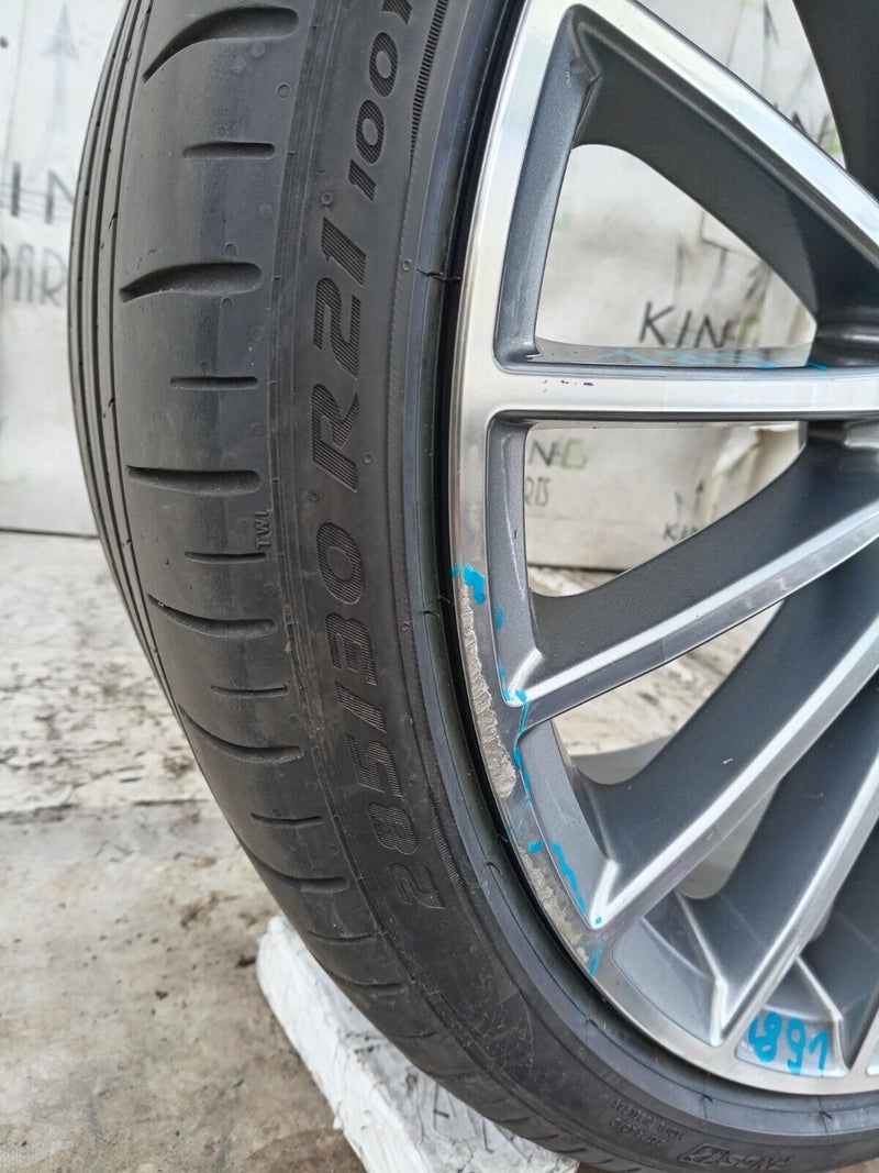 MERCEDES S W221 AMG REAR ALLOY WHEEL RIM 21" 10Jx21H2 ET48 TYRE 285x30