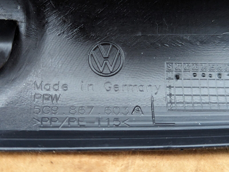 VW GOLF MK7 2012-2020 TRUNK LEFT N/S UPPER TRIM COVER 5G9867603A GENUINE