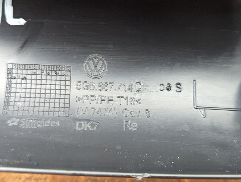VW GOLF MK7 2012-2020 REAR LEFT TOP TAILGATE PARCEL SHELF TRIM 5G6867714C