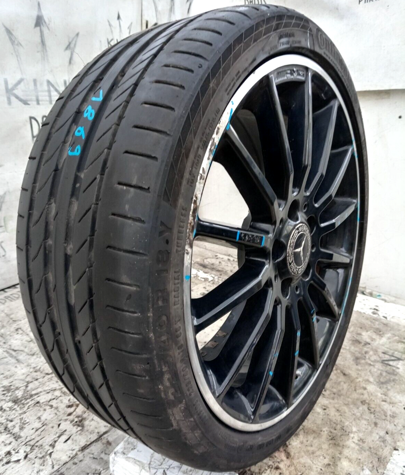 MERCEDES A W176 AMG GENUINE ALLOY WHEEL RIM 18" 7.5J ET52 TYRE 225/40 R18