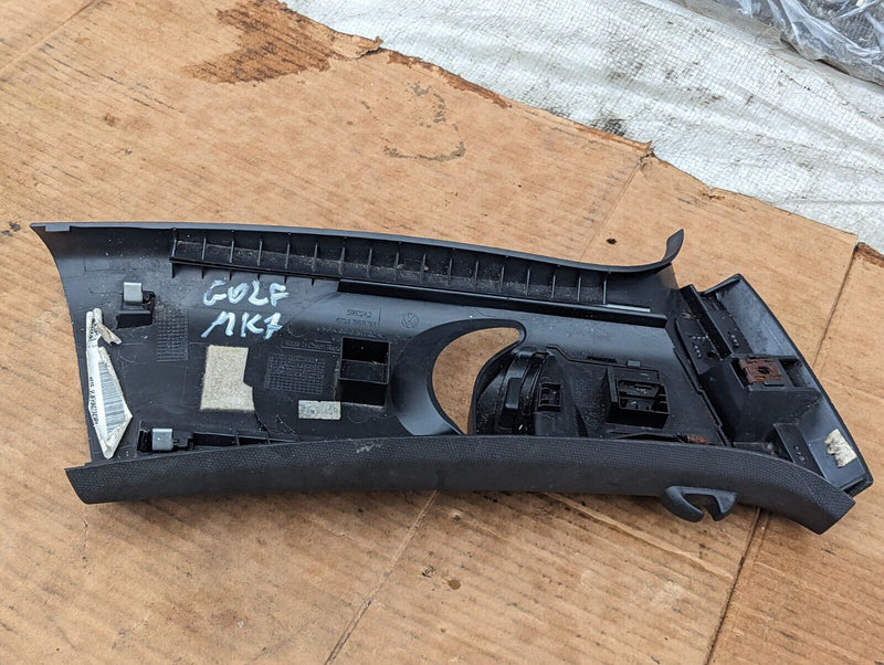 VW GOLF R GTI MK7 2012-2020 LEFT N/S B PILLAR UPPER TRIM COVER GENUINE 5G4867243