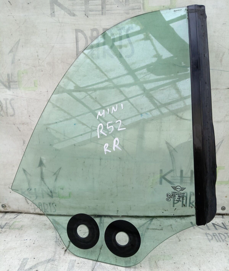 MINI COOPER R52 2000-2005 RIGHT DRIVER SIDE REAR WINDOW GLASS DOT32 M44 AS2