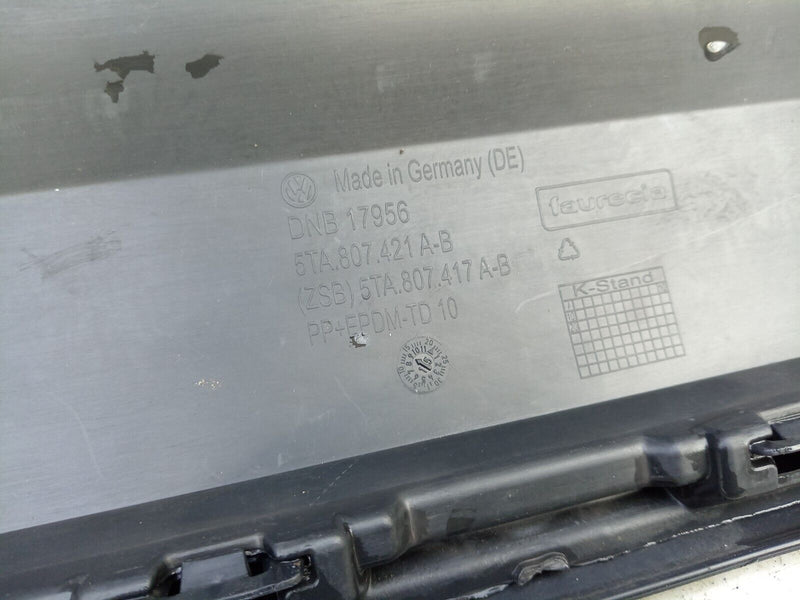 VW TOURAN II MK2 5T 2016-2020 REAR BUMPER GENUINE 4x PDC 5TA807421 A B