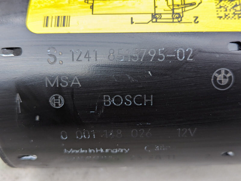 BMW 3 SERIES F30 2011-2019 N47 2.0D STARTER MOTOR 851579502 GENUINE