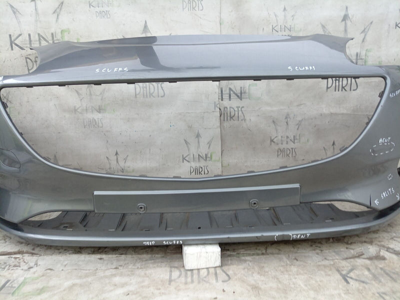 VAUXHALL CORSA E 2014-2019 FRONT BUMPER GENUINE in GREY 39003567