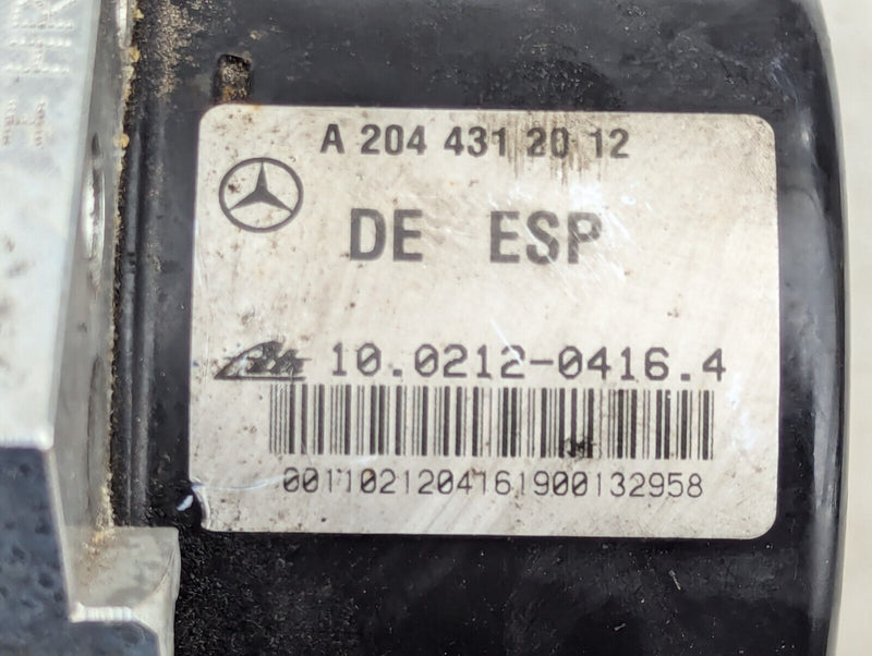 MERCEDES-BENZ C-CLASS W204 07-11 ABS PUMP CONTROL MODULE UNIT A2049012500