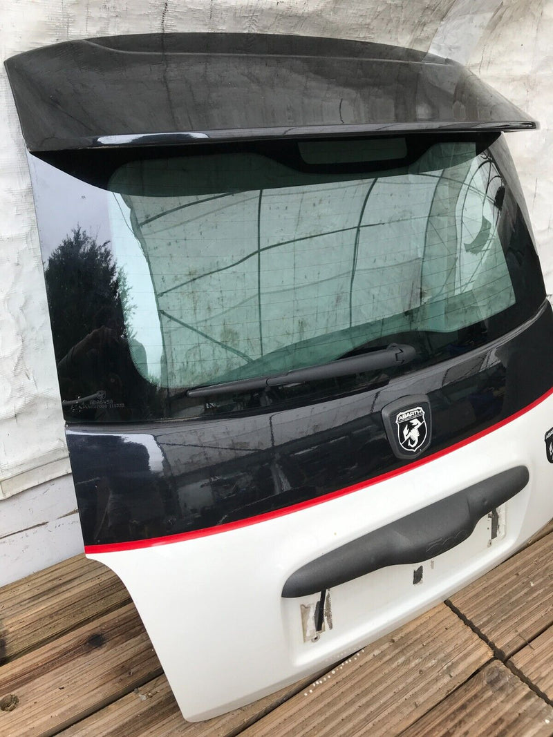 FIAT 500 ABARTH MK1 2009-15 BOOT LID TAILGATE PANEL & WINDOW GLAS, WIPER MOTOR #