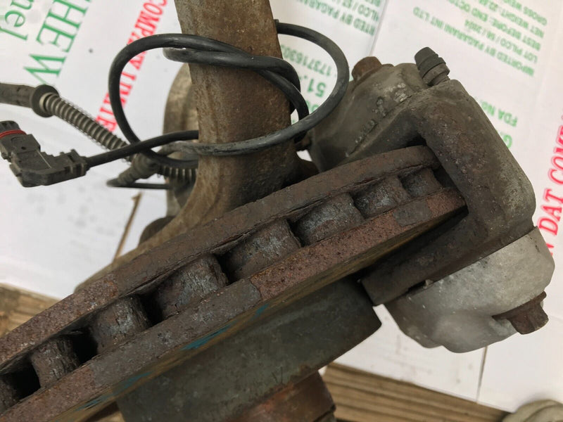 MERCEDES W221 S320 LEFT SIDE FRONT LEG, WHEEL BEARING, BRAKE CALIPER, WISHBONE