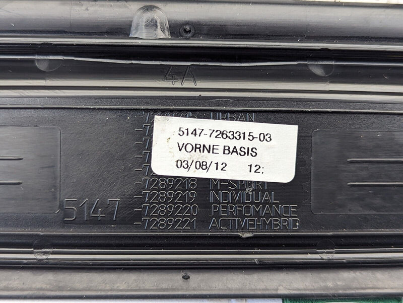 BMW 3 SERIES F30 2011-2019 FRONT DOOR SILL ENTRY TRIM COVER 51477263315