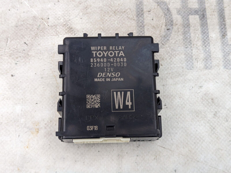 TOYOTA RAV4 MK5 XA50 2019-ON WINDSHIELD WIPER CONTROL RELAY MODULE 85940-42040
