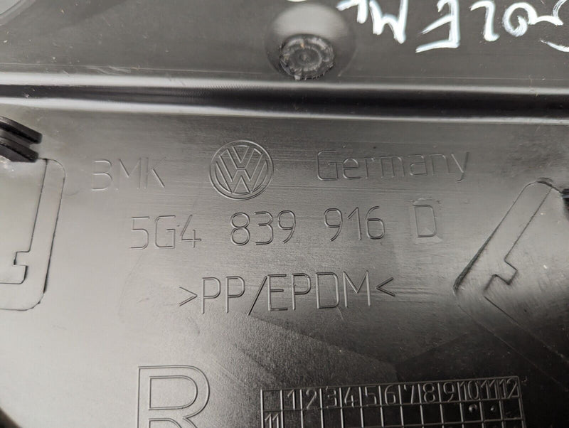 VW GOLF MK7 2012-2020 REAR RIGHT O/S DOOR COVER TRIM PLATE 5G4839916 GENUINE