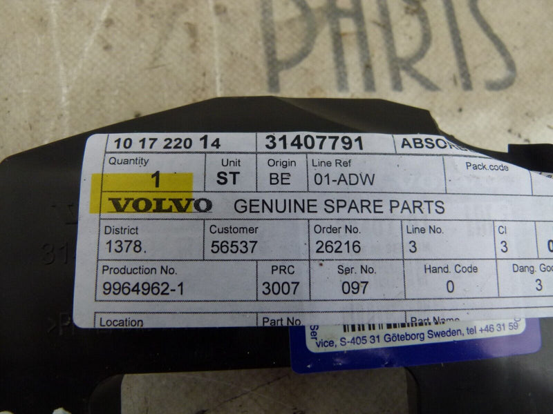 VOLVO XC90 2015-2018 REAR BUMPER CRASH BAR PARTS GENUINE 31407791