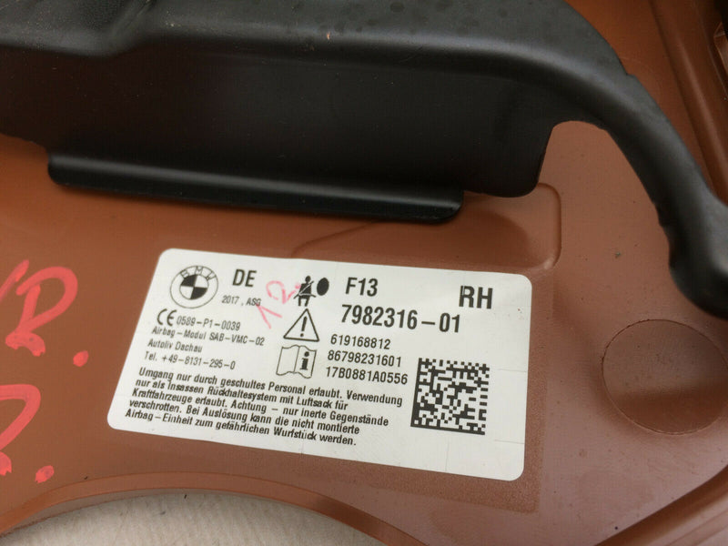 BMW 6 SERIES F13 COUPE RIGHT SEAT AIR BAG SIDE AIRBAG GENUINE 86 7982316-01