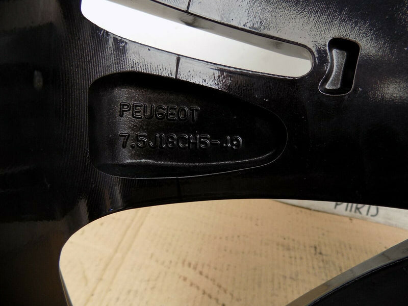 PEUGEOT 3008 18" INCH RIM ALLOY WHEEL 7.5J ET49 BLACK 9809687377