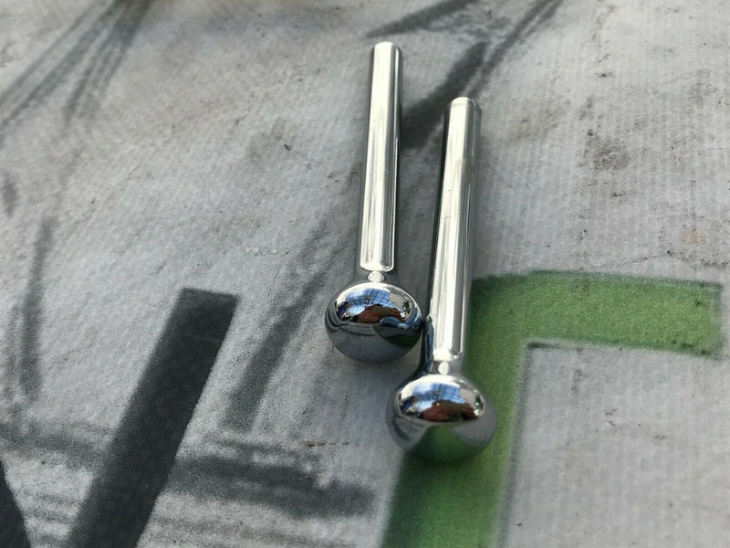 ROLLS ROYCE - GENUINE DASHBOARD PAIR BUTTON KNOB 2x CONTROL in CHROME